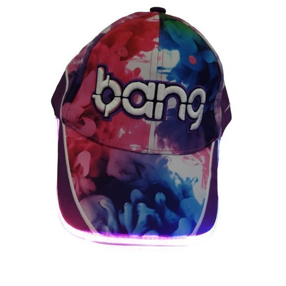 Bang Energy Drink Light Up Brim Colorful Snapback Adjustable Hat - Picture 2 of 10